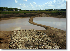 Dancing Waters Subdivision using Clay Liner